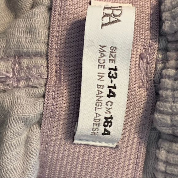 Zara Girls Lilac Corduroy Skirt (13-14) NWOT - Picture 4 of 5
